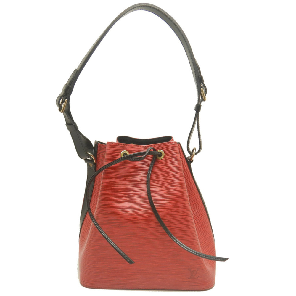 LOUIS VUITTON Epi Petit Noé M44172 Shoulder Bag Castilian Red Noir Women's 25...